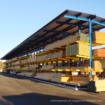 Rack de cantilever resistente revestido em pó